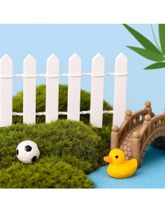 Cerca en Miniatura de Madera GALAOMA para Jardín de Hadas 101.6 cm 2