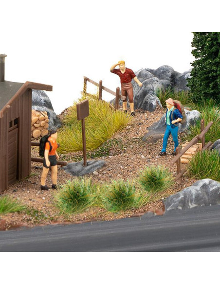 20 Piezas de Hierba Artificial Neyauo para Dioramas Verde