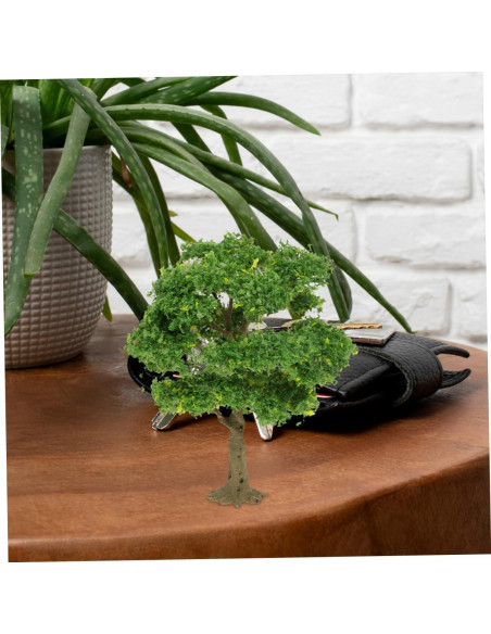 GLEAVI Árboles en Miniatura Verde para Diorama 10.99x11.99cm