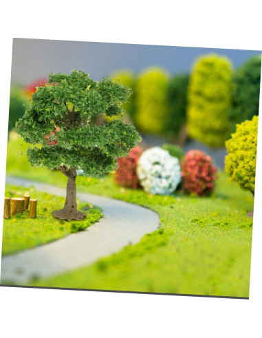 GLEAVI Árboles en Miniatura Verde para Diorama 10.99x11.99cm