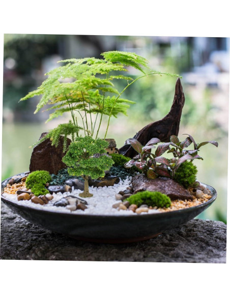 GLEAVI Árboles en Miniatura Verde para Diorama 10.99x11.99cm