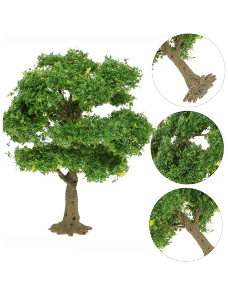 GLEAVI Árboles en Miniatura Verde para Diorama 10.99x11.99cm