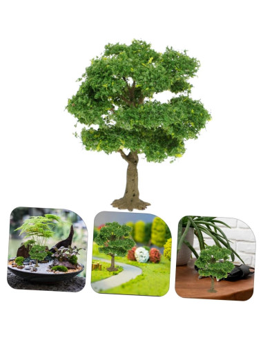GLEAVI Árboles en Miniatura Verde para Diorama 10.99x11.99cm