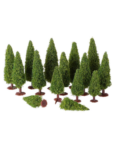 15 Árboles de Cedro en Miniatura FOMIYES para Dioramas 10cm