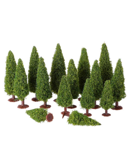 15 Árboles de Cedro en Miniatura FOMIYES para Dioramas 10cm