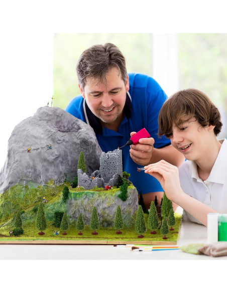 15 Árboles de Cedro en Miniatura FOMIYES para Dioramas 10cm