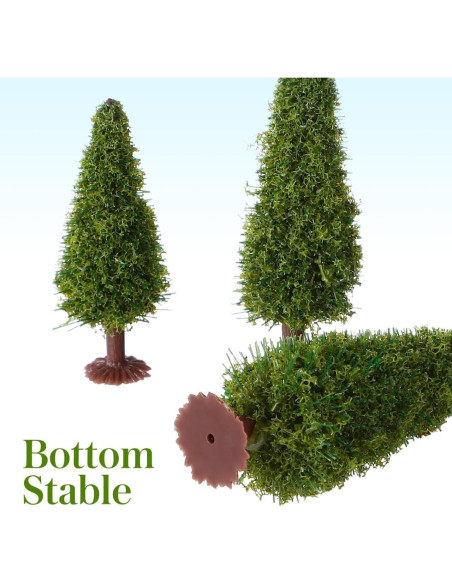 15 Árboles de Cedro en Miniatura FOMIYES para Dioramas 10cm