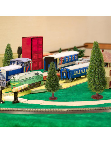 15 Árboles de Cedro en Miniatura FOMIYES para Dioramas 10cm