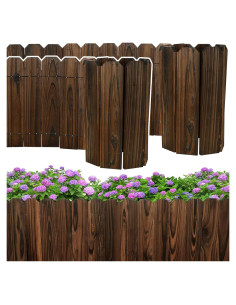 Borde de Jardín de Madera 30 cm H x 119.4 cm L - 2 Paquetes