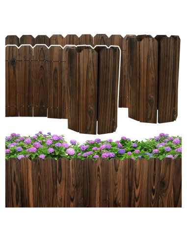 Borde de Jardín de Madera 30 cm H x 119.4 cm L - 2 Paquetes