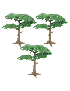 Árboles Miniatura para Diorama Homoyoyo 3 Piezas Multicolor