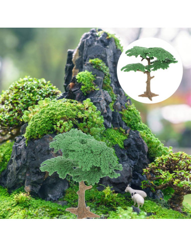 Árboles Miniatura para Diorama Homoyoyo 3 Piezas Multicolor