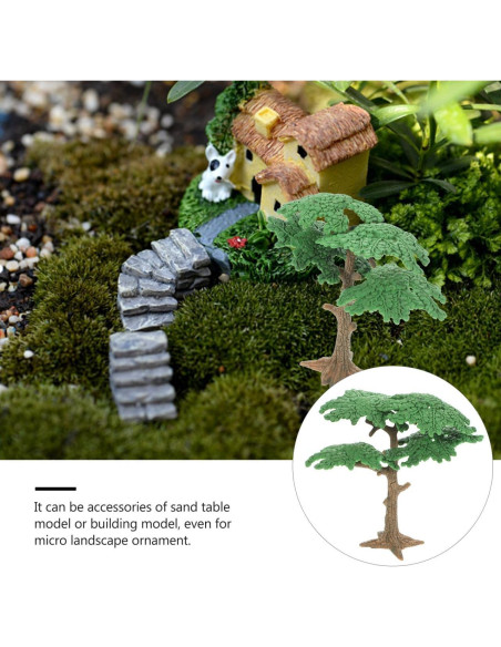 Árboles Miniatura para Diorama Homoyoyo 3 Piezas Multicolor