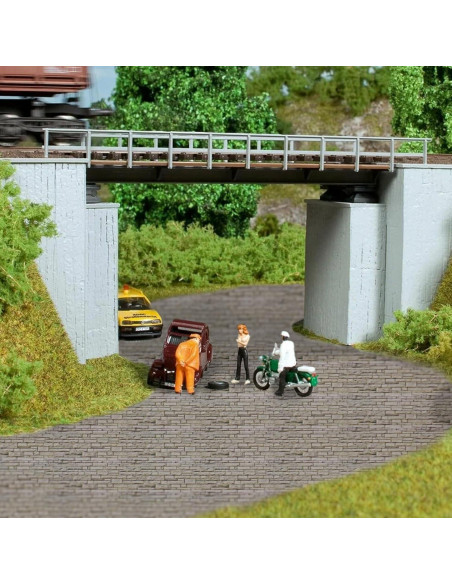 6 Pcs Alfombrillas de Pueblo Warmtree Ladrillo Gris Autoadhesivas