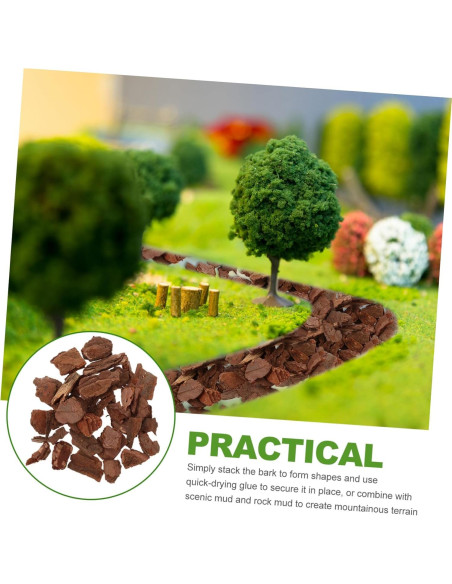 Kit de Corteza de Corcho Miniatura NUOBESTY 13x8.5cm para Dioramas
