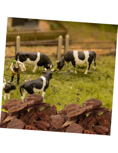 Kit de Corteza de Corcho Miniatura NUOBESTY 13x8.5cm para Dioramas