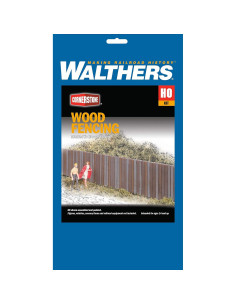 Kit de modelo a escala HO Walthers Cornerstone cerca de madera 2