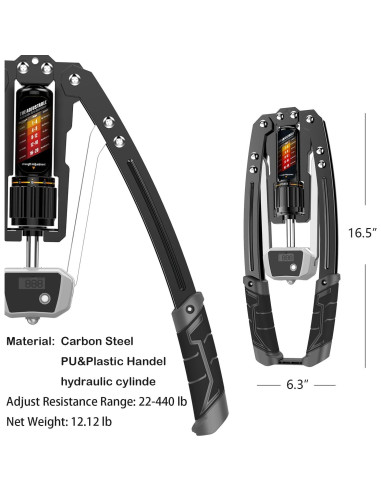 Ejercitador de Brazo Hidráulico EAST MOUNT R3 Ajustable 10-200 kg