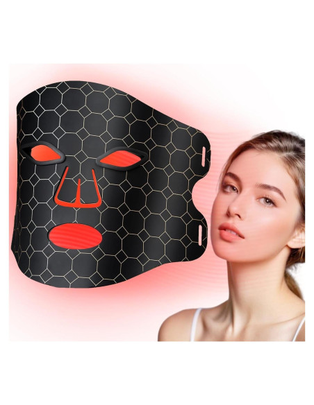Máscara de Terapia de Luz Roja MGGSUG con Control Remoto