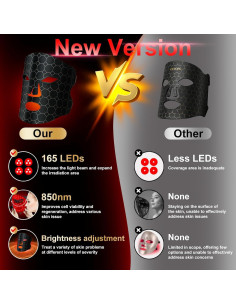 Máscara de Terapia de Luz Roja MGGSUG con Control Remoto 2