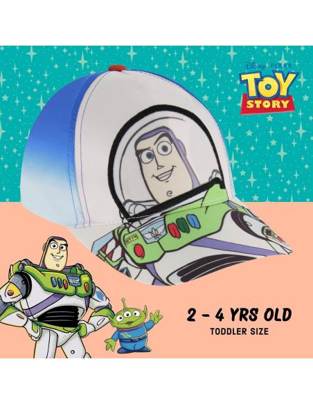 Gorra de béisbol ajustable Buzz Lightyear Disney para niños 2-4 años