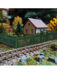 Cercas a Escala O EVEMODEL Tipo A Verde para Diorama 2