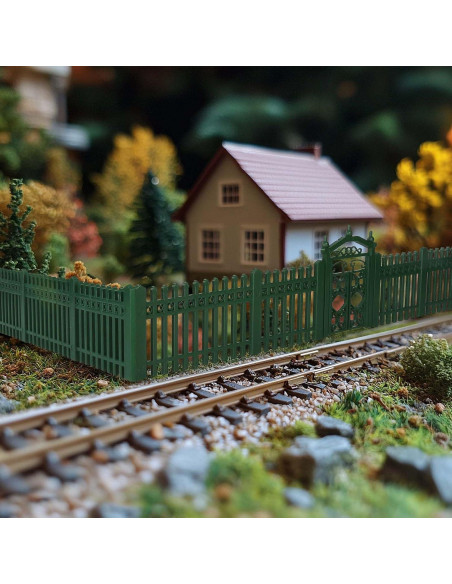 Cercas a Escala O EVEMODEL Tipo A Verde para Diorama