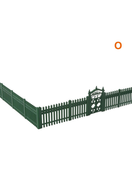 Cercas a Escala O EVEMODEL Tipo A Verde para Diorama