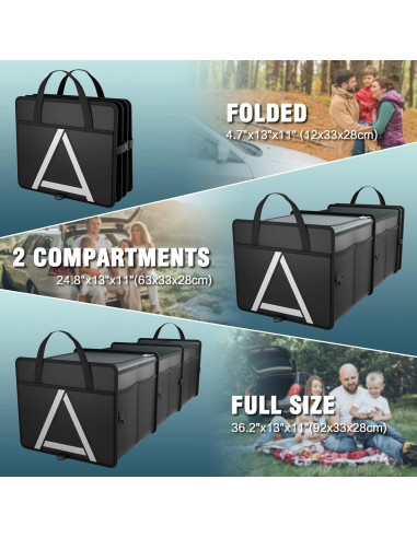 Organizador de Maletero K KNODEL Plegable con Bolsa Enfriadora