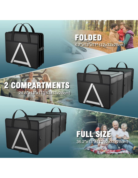 Organizador de Maletero K KNODEL Plegable con Bolsa Enfriadora