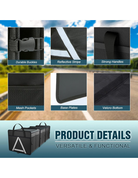 Organizador de Maletero K KNODEL Plegable con Bolsa Enfriadora