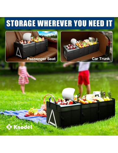 Organizador de Maletero K KNODEL Plegable con Bolsa Enfriadora