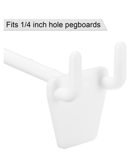 Ganchos de Tablero de Plástico MECCANIXITY 5 cm - Paquete de 20