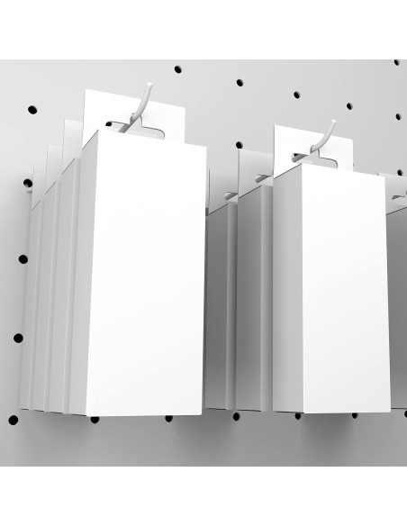 Ganchos de Tablero de Plástico MECCANIXITY 5 cm - Paquete de 20