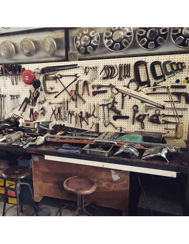 Ganchos de Tablero de Plástico MECCANIXITY 5 cm - Paquete de 20