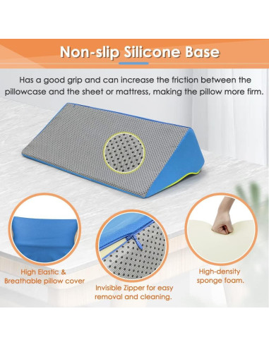 Cojín en Cuña NEPPT Azul para Soporte Postquirúrgico 30