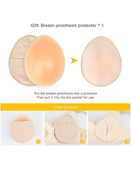 Prótesis de Silicona ONEFENG para Mastectomía 300g Copa B