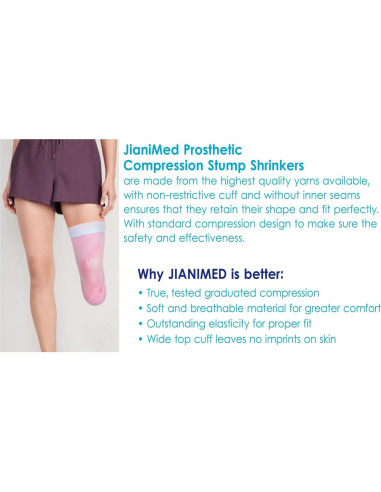 Reductores de muñón protésicos JianiMed 40cm 20-30 mmHg 2XL