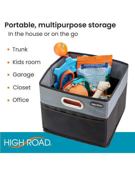 Cubo de Almacenamiento para Coche High Road - 2 Paquetes a Prueba de Fugas