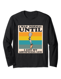 Camiseta Manga Larga Unisex para Amputados - Diseño Prótese