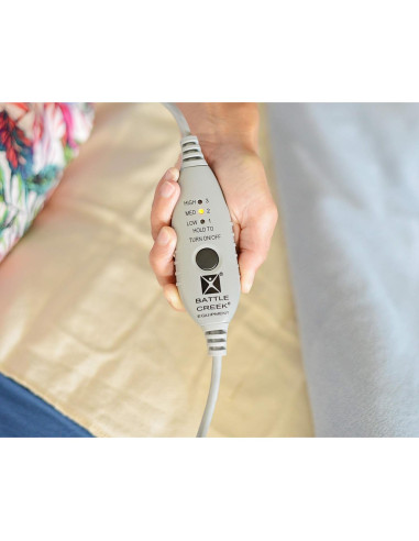 Calentador de Cama Battle Creek F00458 con 3 Temperaturas y Apagado Automático