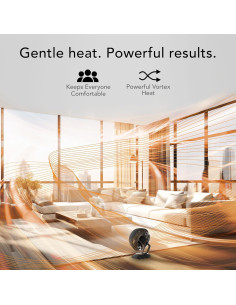 Calentador de Espacio Vornado VHEAT Retro 120V 2 Configuraciones 2