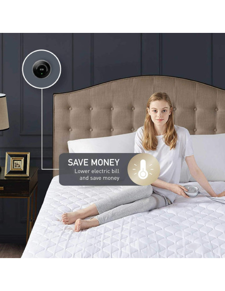 Almohadilla Térmica King Hyde Lane 100% Algodón 20 Niveles Calor