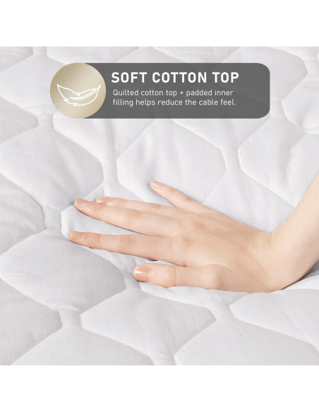 Almohadilla Térmica King Hyde Lane 100% Algodón 20 Niveles Calor