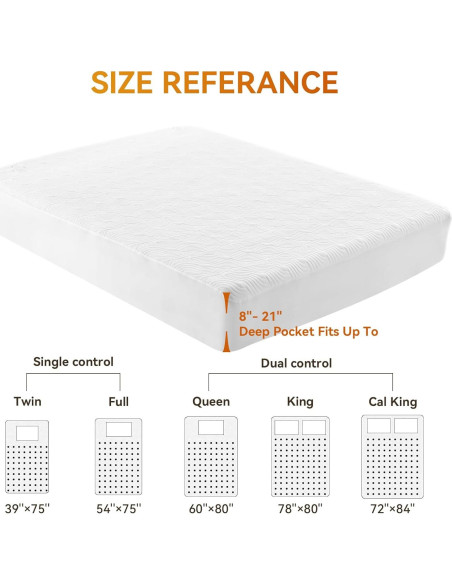 Almohadilla Térmica Eléctrica Guohaoi Reina 152x203 cm 6 Niveles