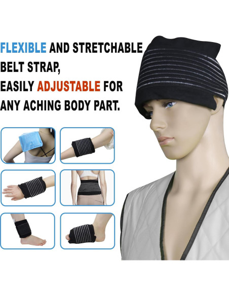 Paquete de Hielo Reutilizable Pallesen - Gel Frío 28x18cm Set de 3