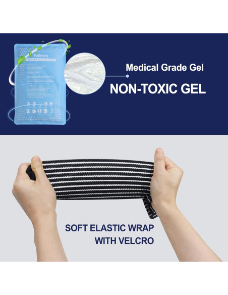 Paquete de Hielo Reutilizable Pallesen - Gel Frío 28x18cm Set de 3