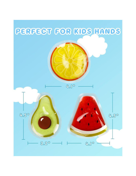 Paquetes de Hielo Reutilizables Comfytemp para Niños - 6 Unidades