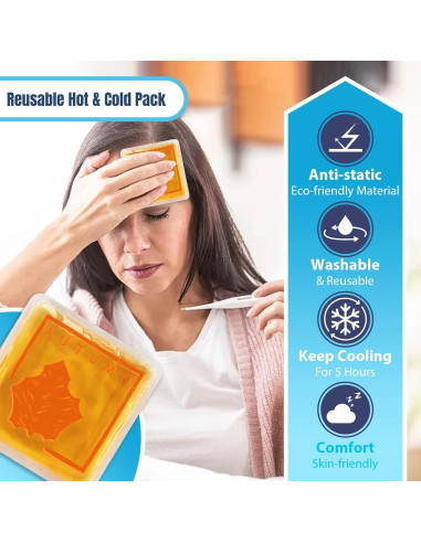 Paquete de Hielo Soulagers para Lesiones - Terapia Fría y Caliente