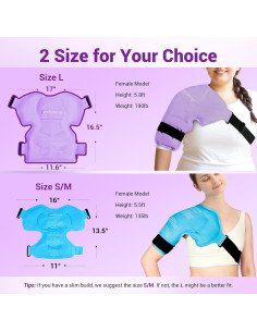 Compresa de Hielo para Hombro Comfytemp Grande Púrpura 2